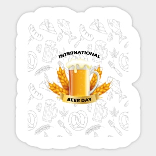 International Beer Day Sticker